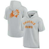 Fanatics - Phoenix Suns Unisex Elements Super Soft Fleece Short Sleeve Pullover Hoodie - Gray
