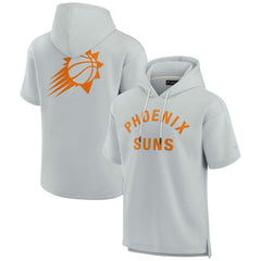 Fanatics - Phoenix Suns Unisex Elements Super Soft Fleece Short Sleeve Pullover Hoodie - Gray