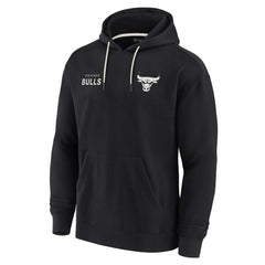Fanatics - Chicago Bulls Unisex Elements Super Soft Fleece Pullover Hoodie - Black