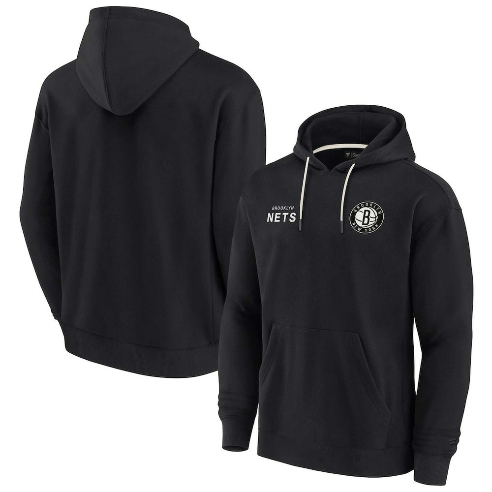 Fanatics - Brooklyn Nets Unisex Elements Super Soft Fleece Pullover Hoodie - Black
