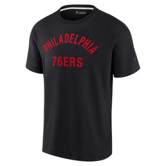 Fanatics - Philadelphia 76ers Unisex Elements Super Soft Short Sleeve T-Shirt - Black