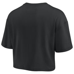 Fanatics - Philadelphia 76ers Women's Elements Super Soft Boxy Cropped T-Shirt - Black