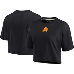 Fanatics - Phoenix Suns Women's Elements Super Soft Boxy Cropped T-Shirt - Black