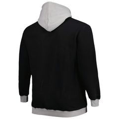 Las Vegas Raiders Big & Tall Big Face Pullover Hoodie Black/Silver - Mitchell & Ness