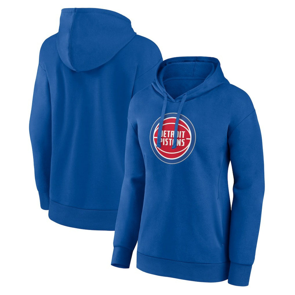 NBA - Detroit Pistons Women's Team Primary Logo Pullover Hoodie - Blue