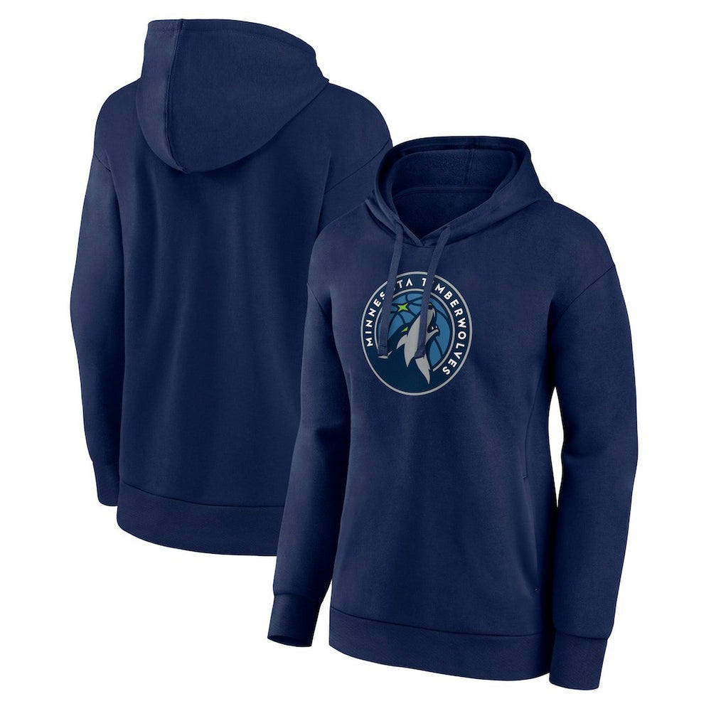 NBA - Minnesota Timberwolves Women's Team Primary Logo Pullover Hoodie - Navy