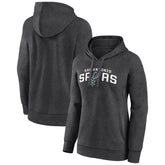 NBA - San Antonio Spurs Women's Wordmark Alt Pullover Hoodie - Charcoal