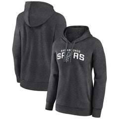 NBA - San Antonio Spurs Women's Wordmark Alt Pullover Hoodie - Charcoal