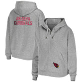 Arizona Cardinals WEAR by Erin Andrews Women's Team Full-Zip Hoodie Heathered Gray - NFL