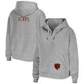 Chicago Bears WEAR by Erin Andrews Women's Team Full-Zip Hoodie Heathered Gray - NFL