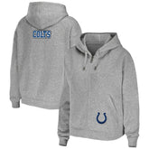Indianapolis Colts WEAR by Erin Andrews Women's Team Full-Zip Hoodie Heathered Gray - NFL