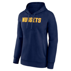 NBA - Denver Nuggets Women's Wordmark Alt Pullover Hoodie - Navy