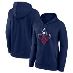 NBA - New Orleans Pelicans Women's Gradient Logo Pullover Hoodie - Navy