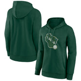 NBA - Milwaukee Bucks Women's Alternate Logo Pullover Hoodie - Hunter Green