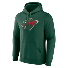 Minnesota Wild - Fanatics Primary Logo Pullover Hoodie Green