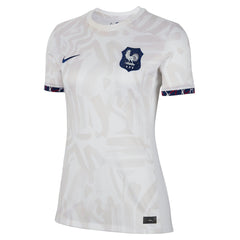 Nike France Women's National Team Women's 2023 Away Stadium Replica Jerseys - White