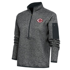 Cincinnati Reds Antigua Women's Logo Fortune Quarter-Zip Pullover Jacket Sale