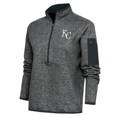 Kansas City Royals Antigua Women's Logo Fortune Quarter-Zip Pullover Jacket Online