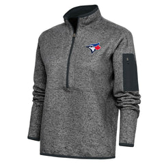 Toronto Blue Jays Antigua Women's Logo Fortune Quarter-Zip Pullover Jacket Near Me