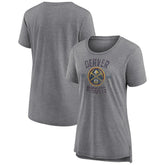 NBA - Denver Nuggets Women's Heritage Tri-Blend T-Shirt - Heather Gray