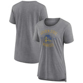 NBA - Golden State Warriors Women's Heritage Tri-Blend T-Shirt - Heather Gray
