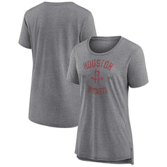 NBA - Houston Rockets Women's Heritage Tri-Blend T-Shirt - Heather Gray