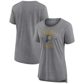 NBA - Indiana Pacers Women's Heritage Tri-Blend T-Shirt - Heather Gray