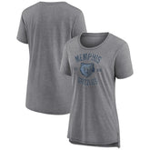 NBA - Memphis Grizzlies Women's Heritage Tri-Blend T-Shirt - Heather Gray
