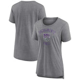 NBA - Sacramento Kings Women's Heritage Tri-Blend T-Shirt - Heather Gray