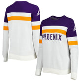 NBA - Phoenix Suns Lusso Women's Dominique Pullover Sweater - Purple/Cream
