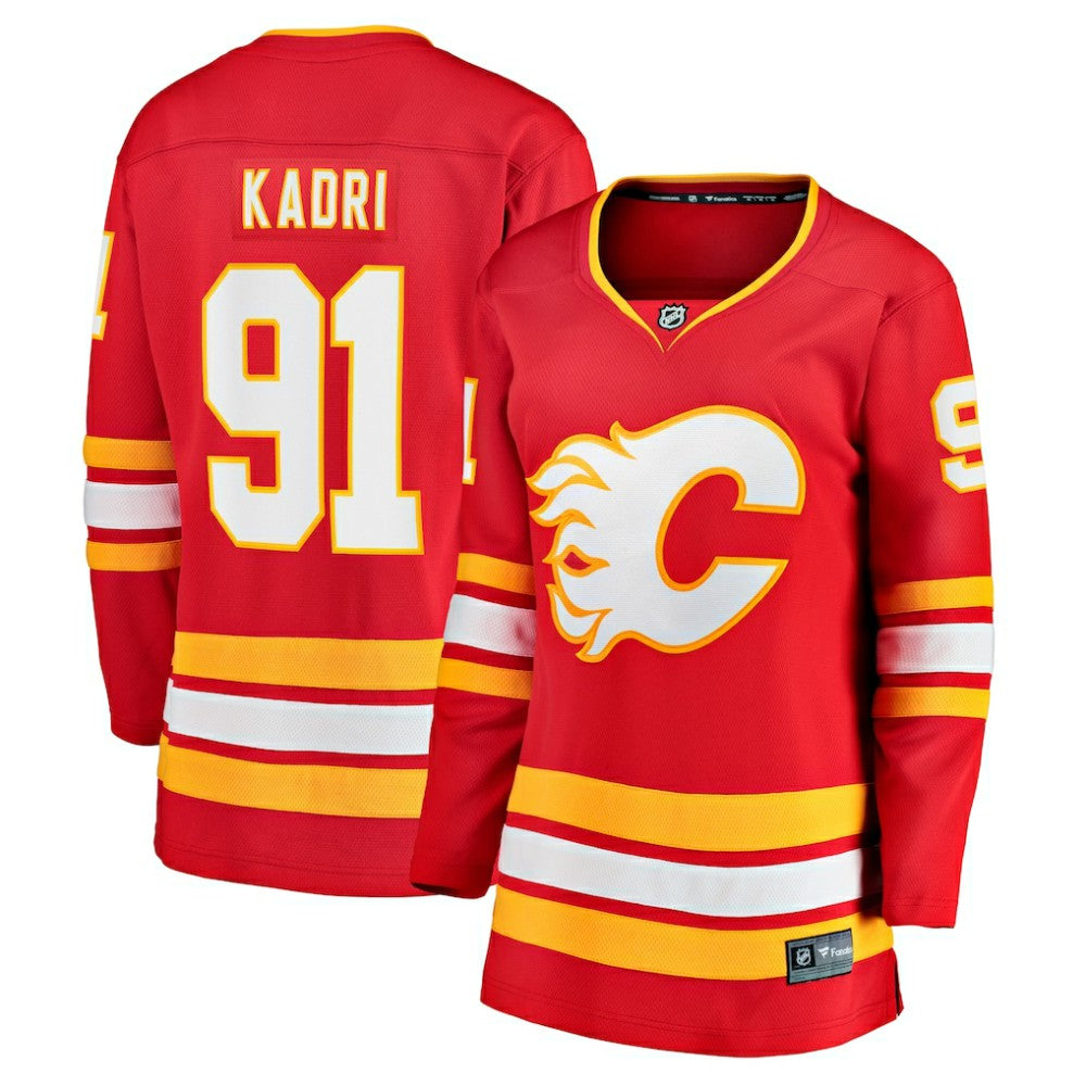 Nazem Kadri Calgary Flames - Fanatics Women's Home Breakaway Player Jersey Red
