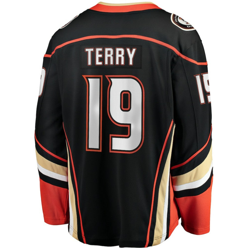 Troy Terry Anaheim Ducks Fanatics Home Team Breakaway Player Jersey - Black | NHL Jerseys
