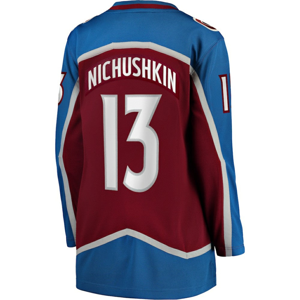 Valeri Nichushkin Colorado Avalanche Fanatics Women's Home Breakaway Player Jersey - Burgundy | NHL Jerseys