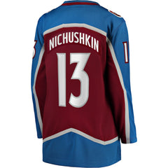 Valeri Nichushkin Colorado Avalanche - Fanatics Women's Home Breakaway Player Jersey Burgundy