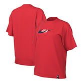 Nike USMNT Women's Swoosh T-Shirts - Red