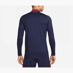 Nike Paris Saint-Germain 2023/24 Strike Drill Performance Raglan Quarter-Zip Long Sleeve Top - Navy