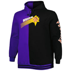Mitchell & Ness - Phoenix Suns Big & Tall Hardwood Classics Split Pullover Hoodie - Purple/Black