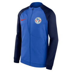 Club America Male Youth 2023/24 Academy Pro Anthem Fitted Raglan Performance Full-Zip Jacket - Blue