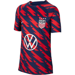 Nike USWNT Youth 2023/24 Academy Pro Performance Pre-Match Top - Red