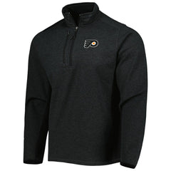 Philadelphia Flyers - Antigua Course Quarter-Zip Jacket Heathered Black