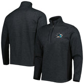 San Jose Sharks - Antigua Course Quarter-Zip Jacket Heathered Black