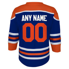 Edmonton Oilers - Youth Home Replica Custom Jersey Royal