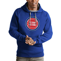 NBA - Detroit Pistons Antigua Team Logo Victory Pullover Hoodie - Royal
