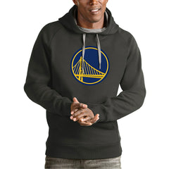NBA - Golden State Warriors Antigua Team Logo Victory Pullover Hoodie - Charcoal