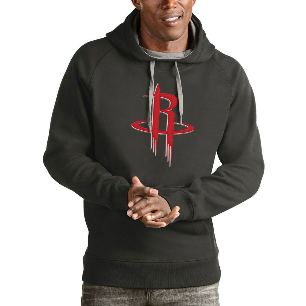 NBA - Houston Rockets Antigua Team Logo Victory Pullover Hoodie - Charcoal
