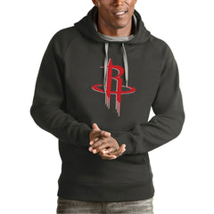 NBA - Houston Rockets Antigua Team Logo Victory Pullover Hoodie - Charcoal