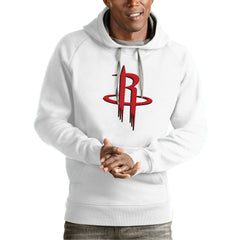 NBA - Houston Rockets Antigua Team Logo Victory Pullover Hoodie - White