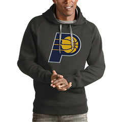 NBA - Indiana Pacers Antigua Team Logo Victory Pullover Hoodie - Charcoal