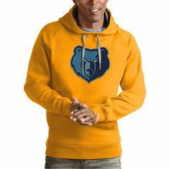 NBA - Memphis Grizzlies Antigua Team Logo Victory Pullover Hoodie - Gold