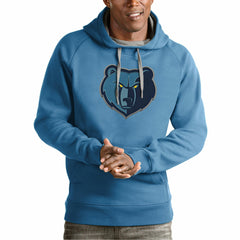 NBA - Memphis Grizzlies Antigua Team Logo Victory Pullover Hoodie - Light Blue